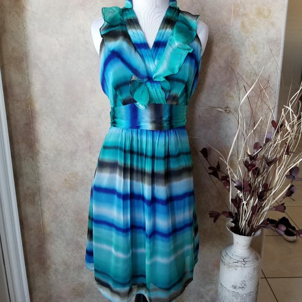 The Limited Torquoise Sheer Dress